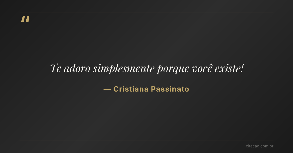 Citação de Cristiana Passinato