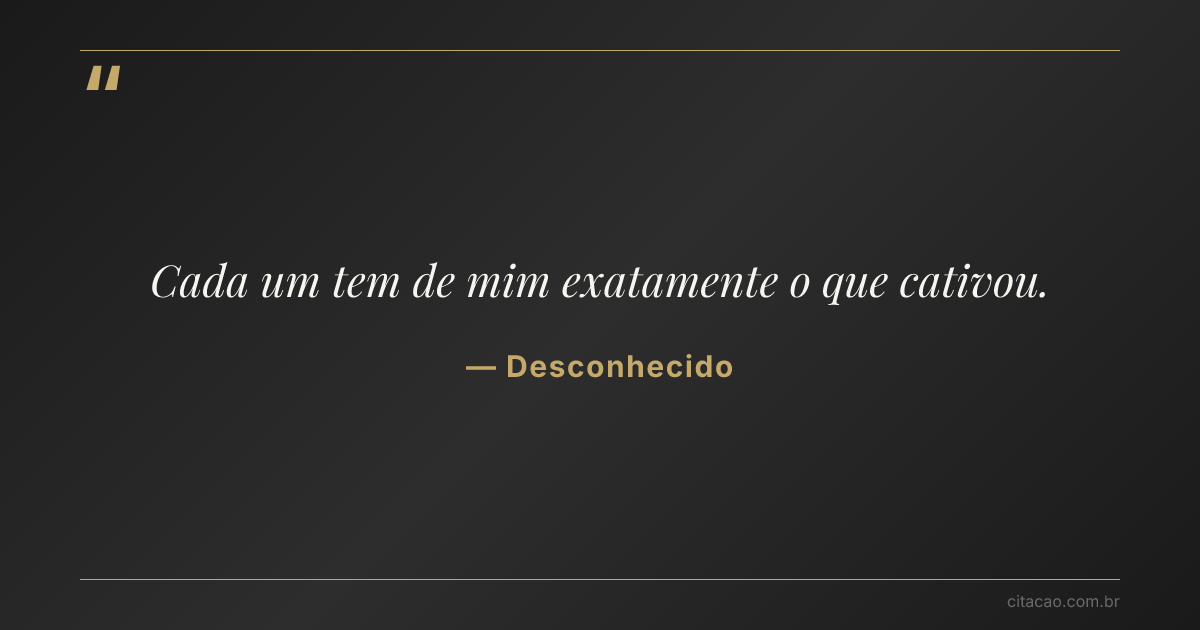 Citação de Desconhecido