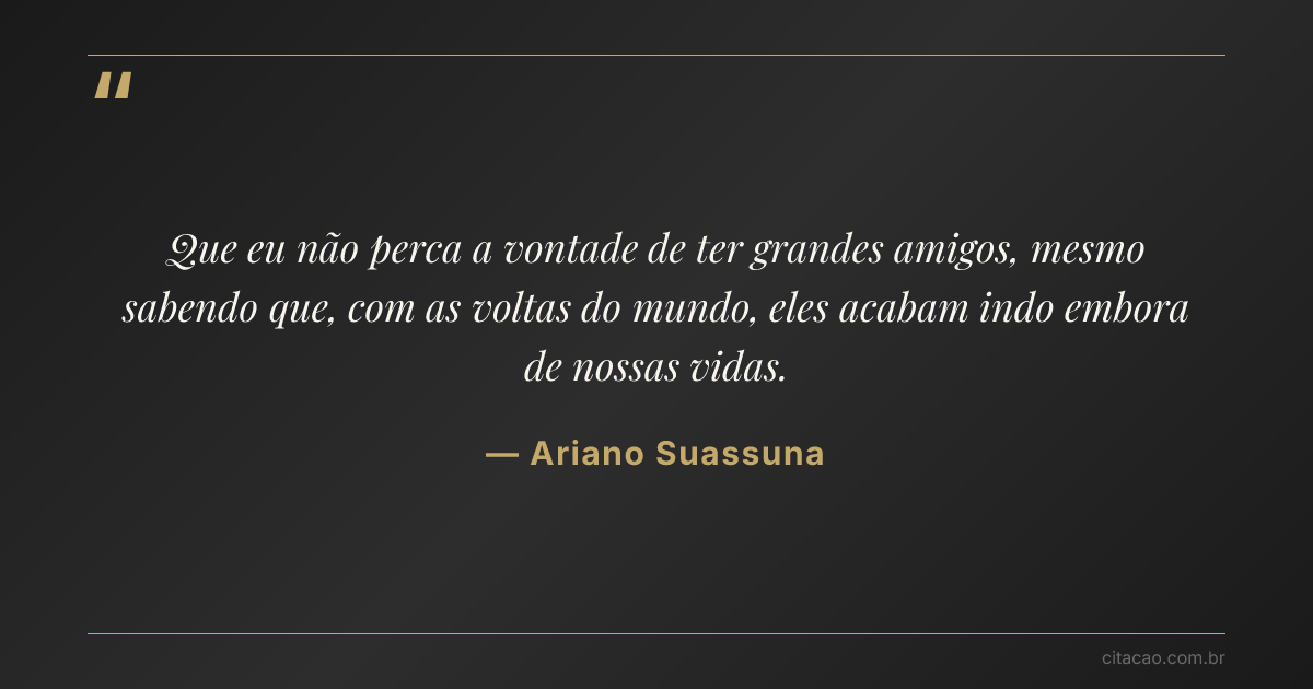 Citação de Ariano Suassuna