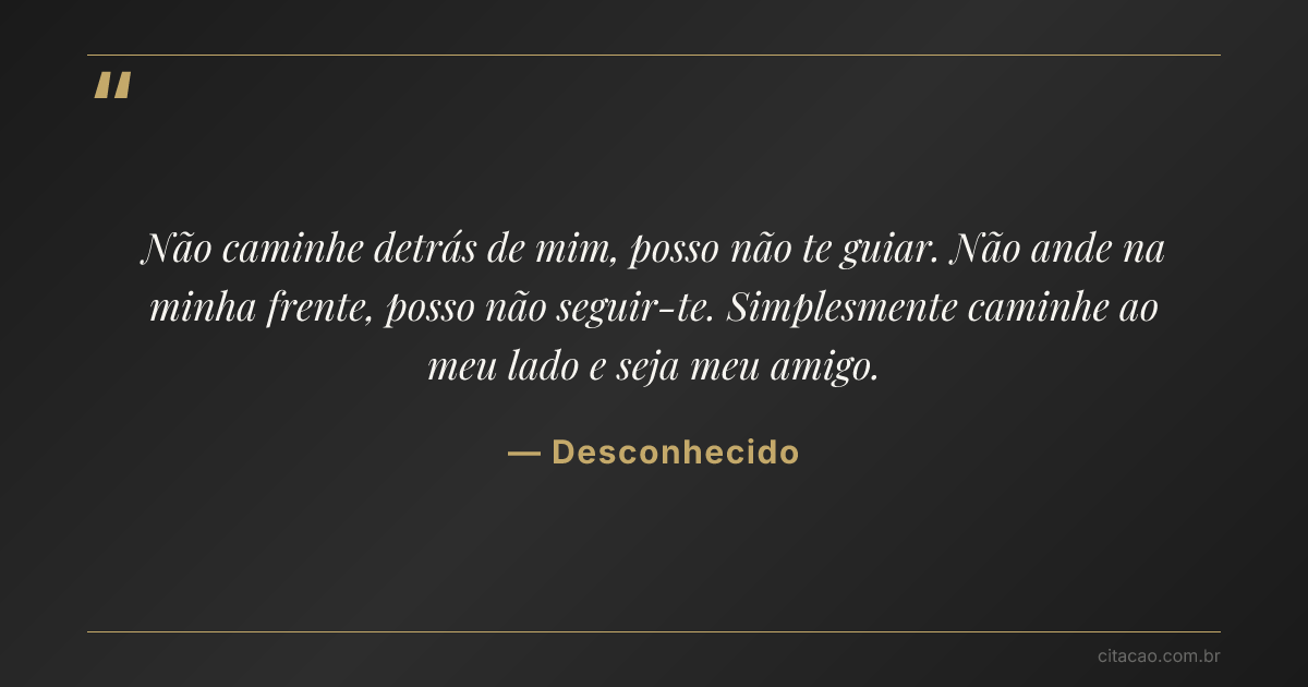 Citação de Desconhecido