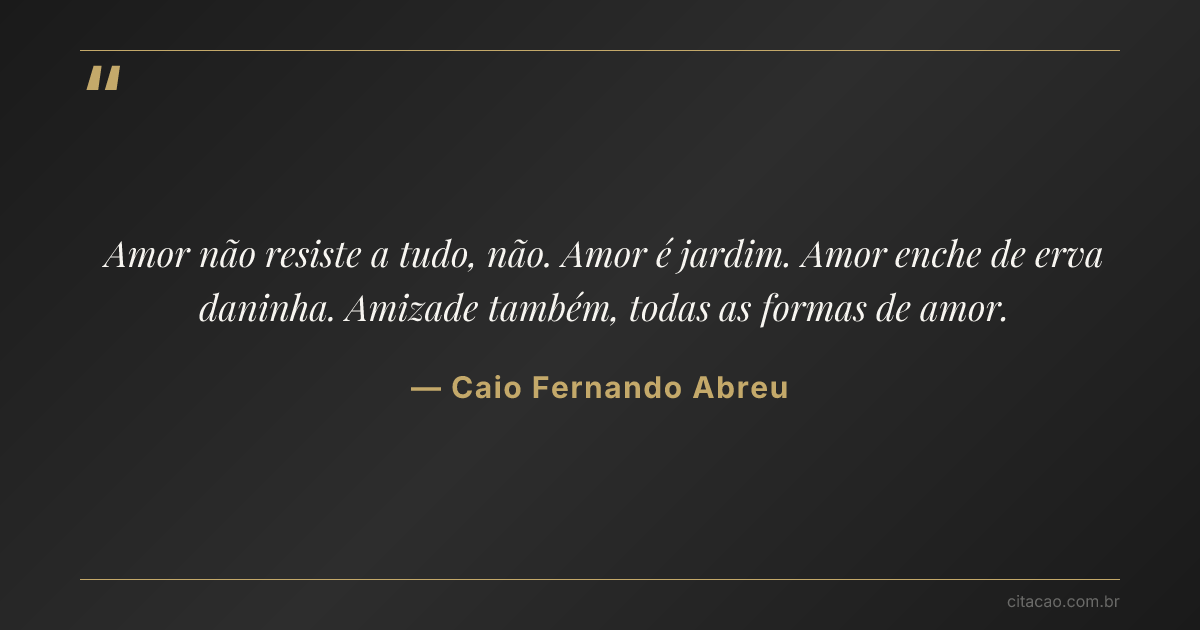 Citação de Caio Fernando Abreu