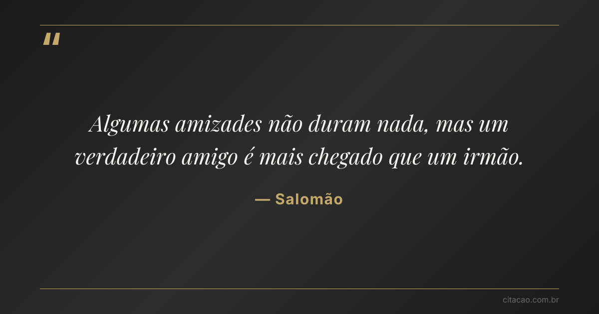 Citação de Salomão