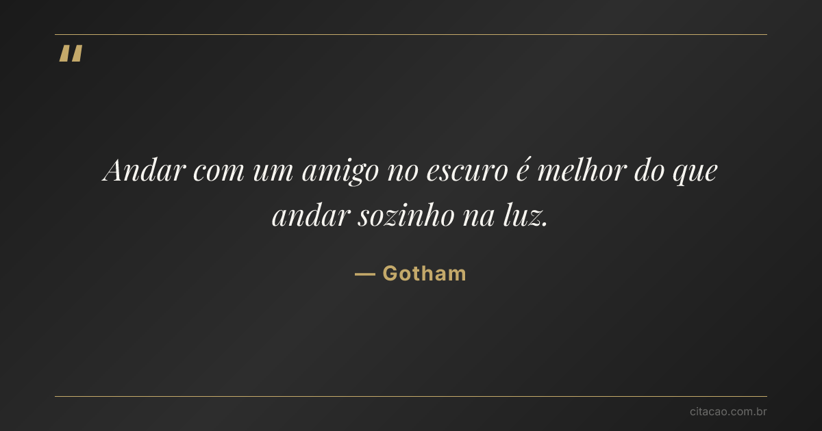 Citação de Gotham