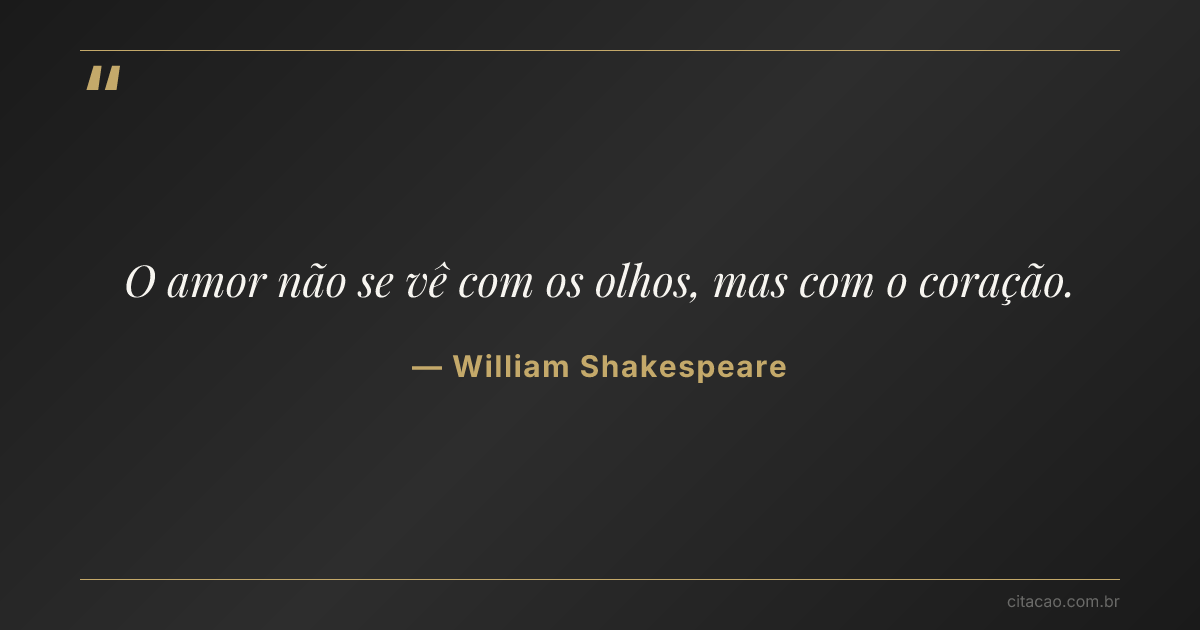 Citação de William Shakespeare