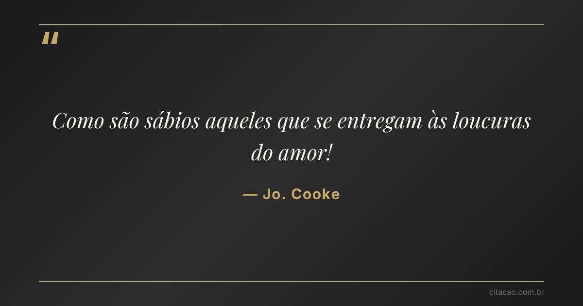 Citação de Jo. Cooke