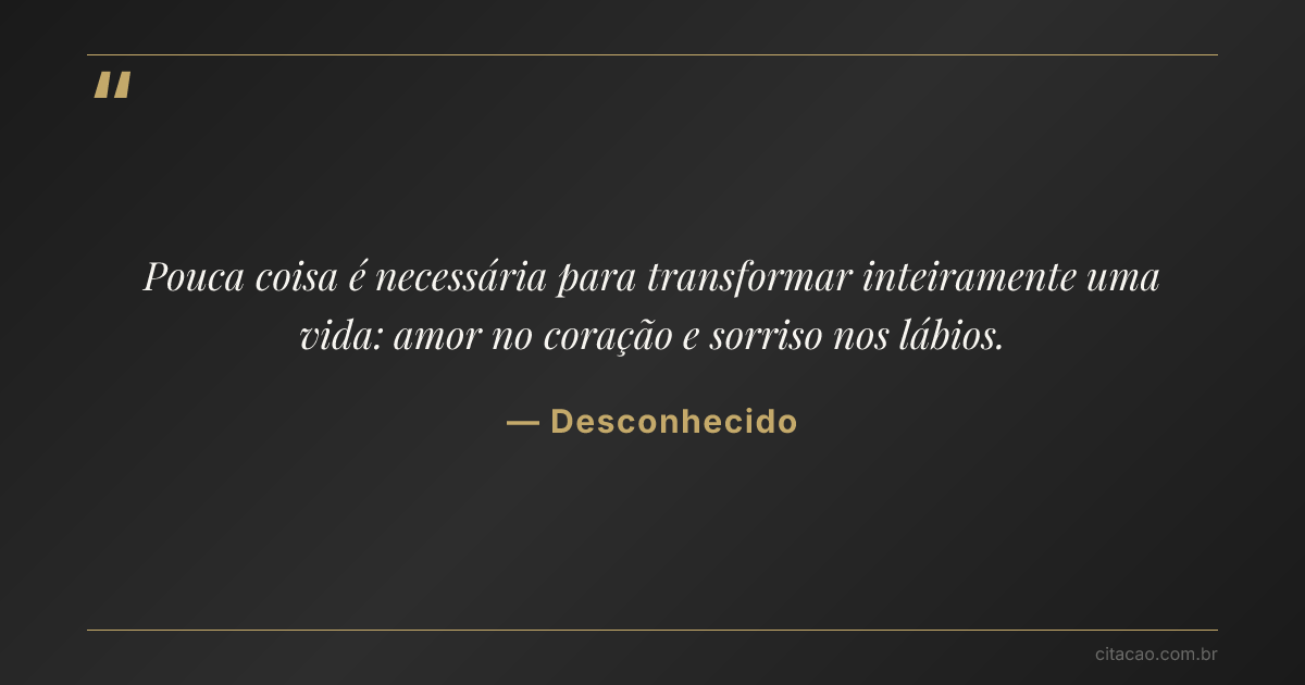 Citação de Desconhecido