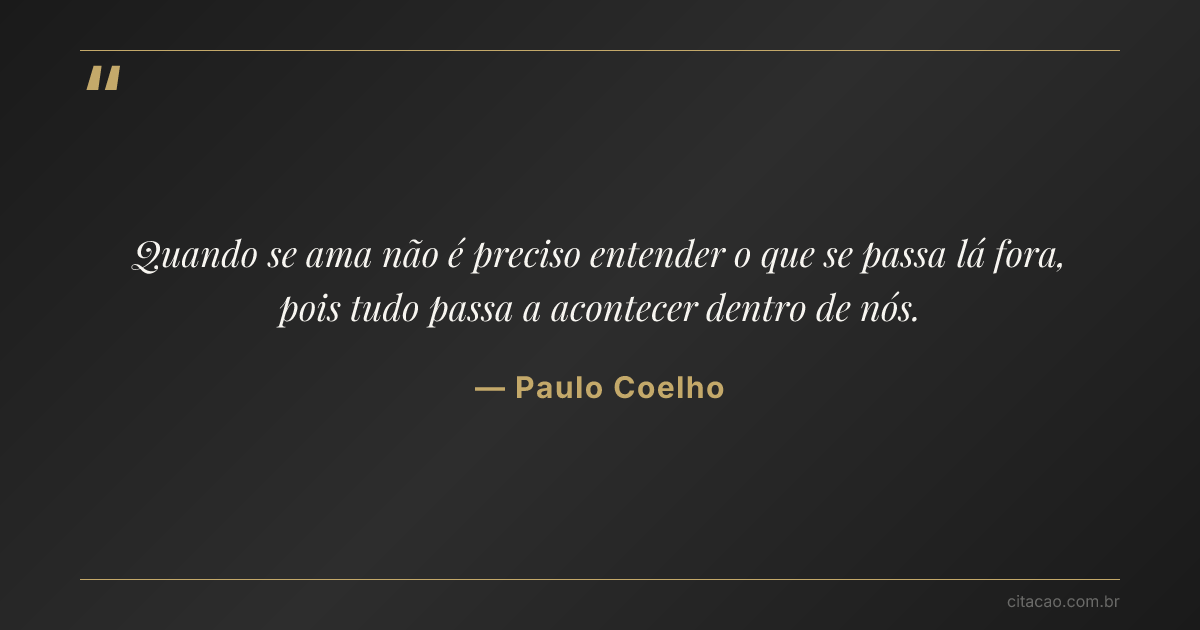 Citação de Paulo Coelho