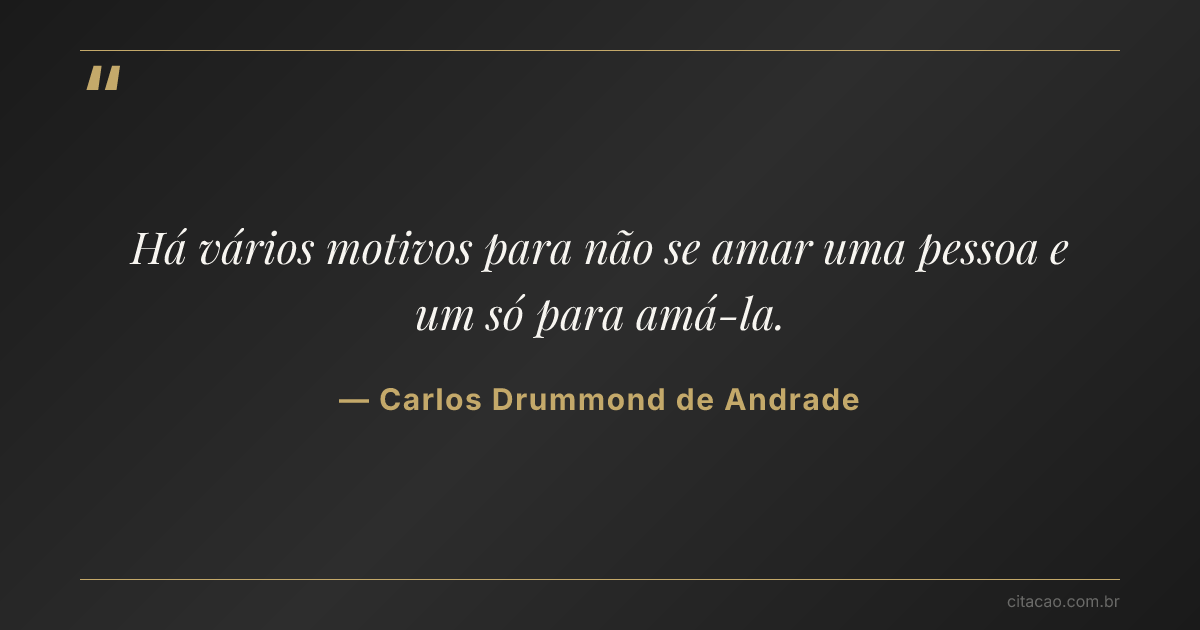 Citação de Carlos Drummond de Andrade