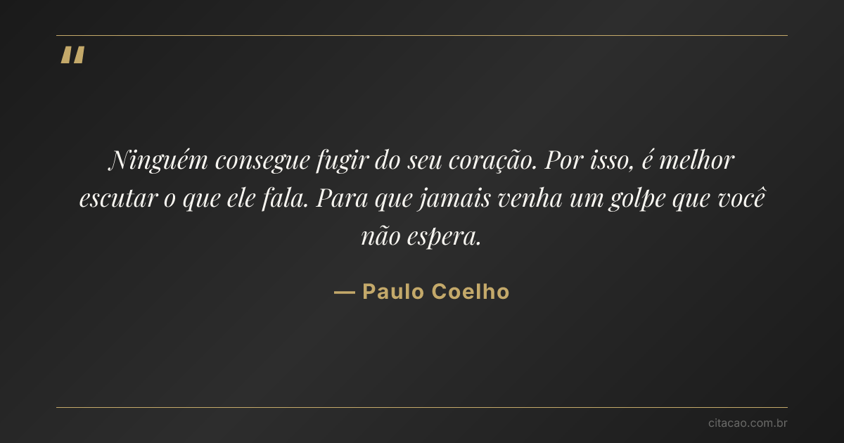 Citação de Paulo Coelho