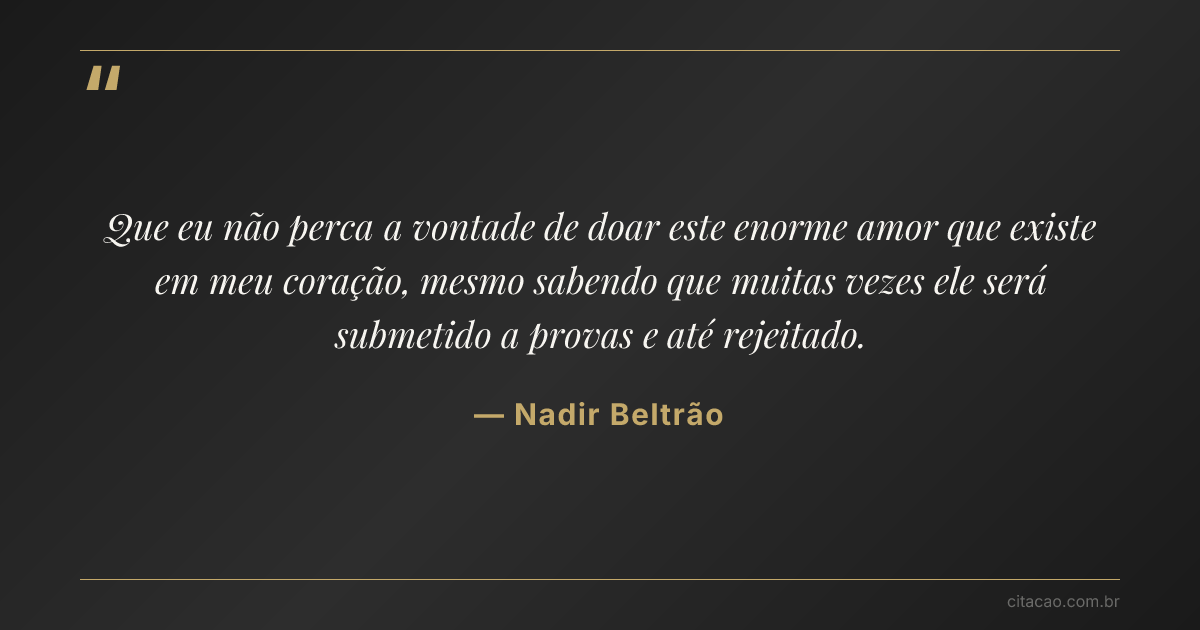 Citação de Nadir Beltrão
