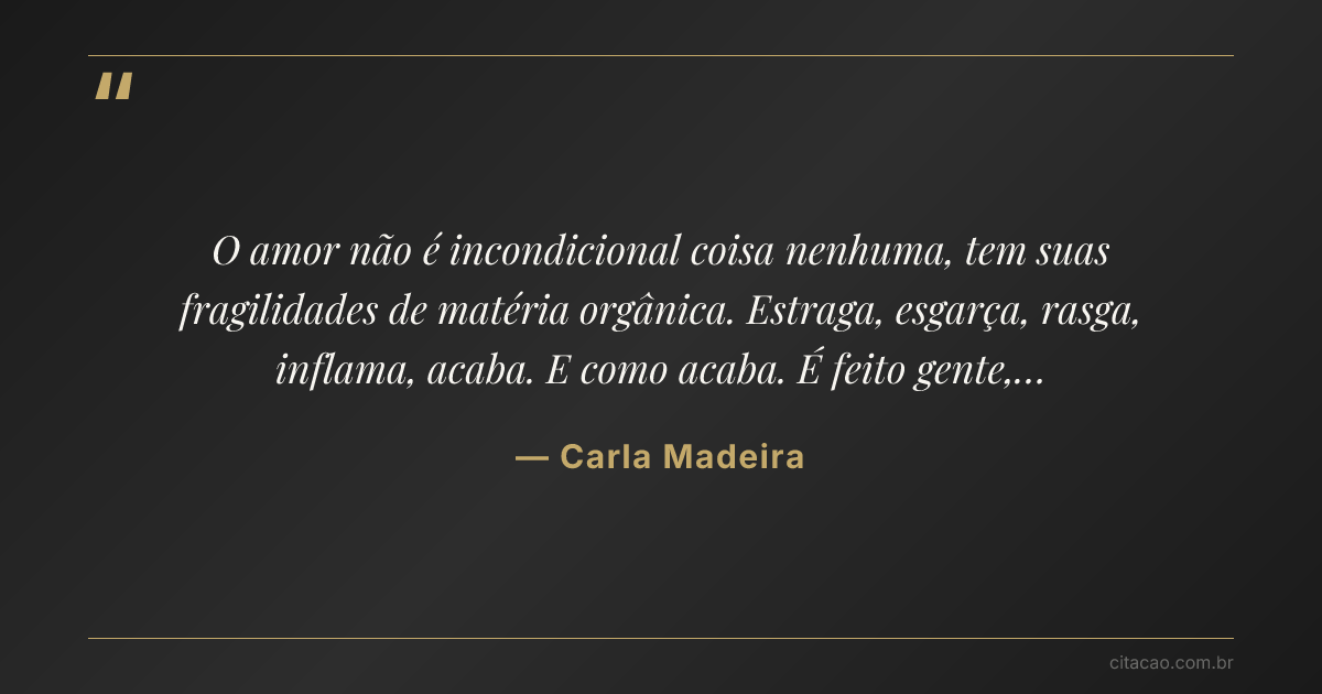 Citação de Carla Madeira