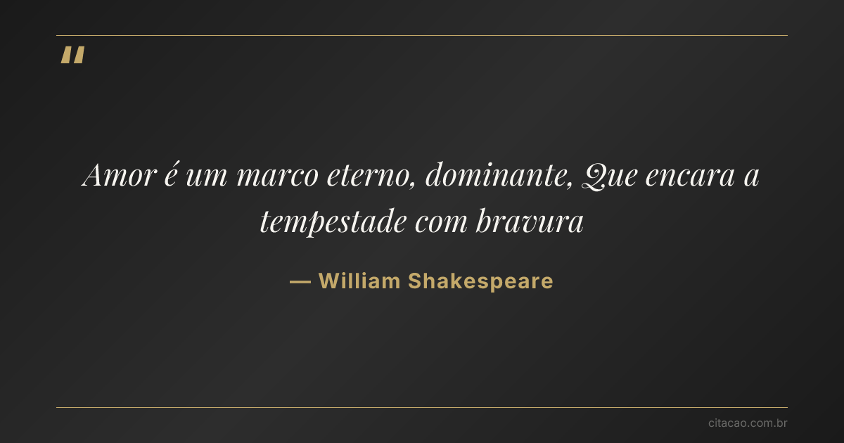 Citação de William Shakespeare