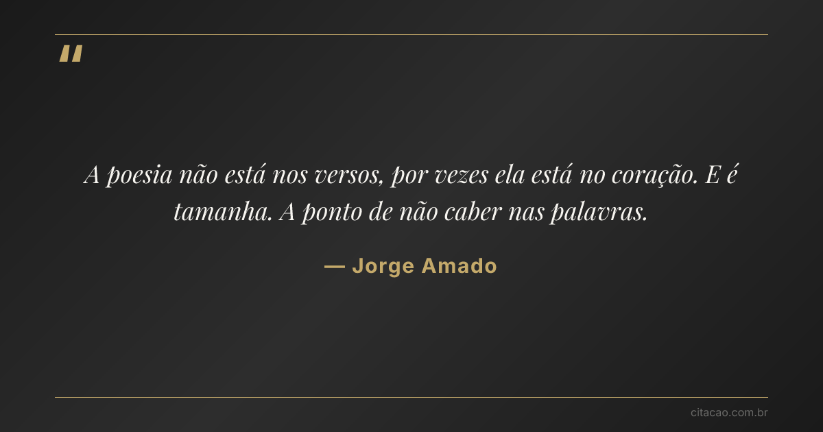Citação de Jorge Amado