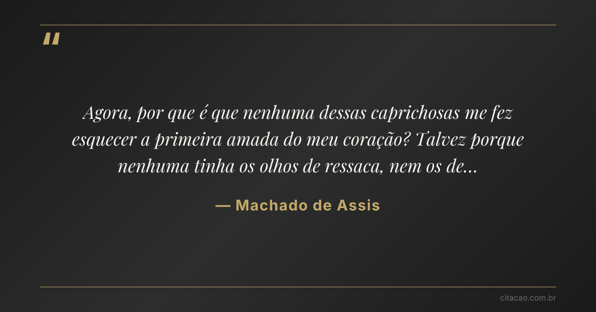 Citação de Machado de Assis