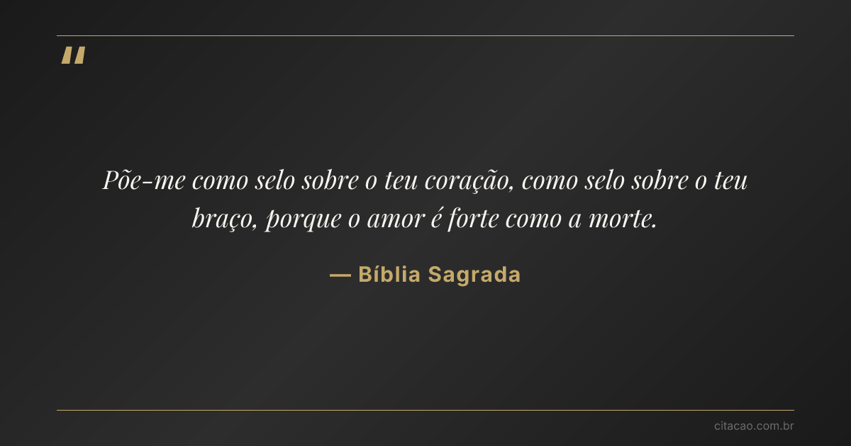 Citação de Bíblia Sagrada