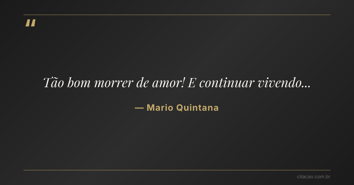 Citação de Mario Quintana