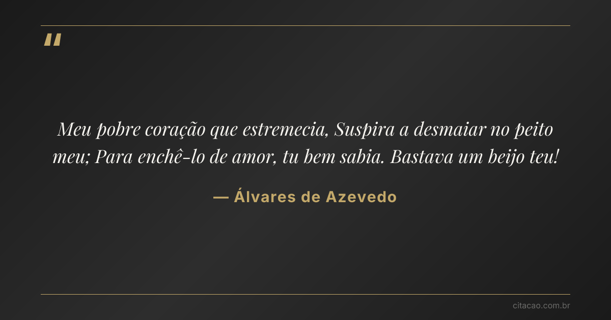 Citação de Álvares de Azevedo