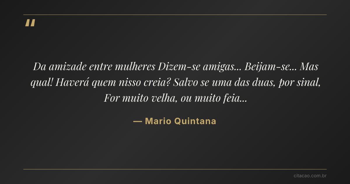 Citação de Mario Quintana