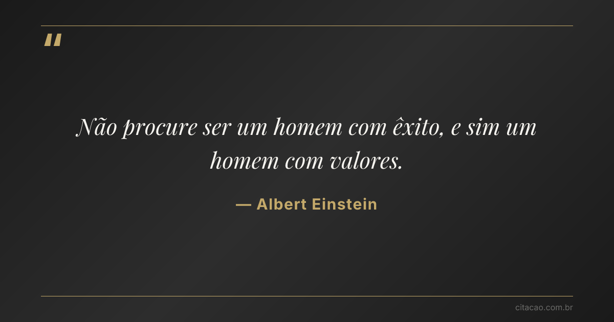 Citação de Albert Einstein