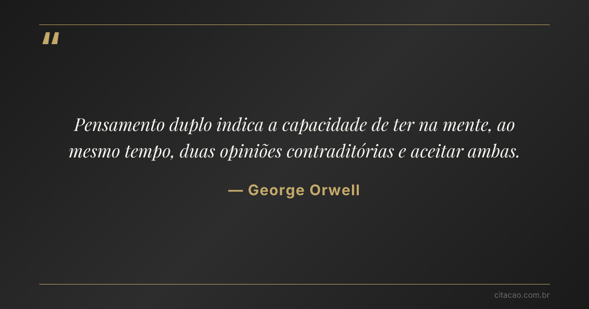 Citação de George Orwell