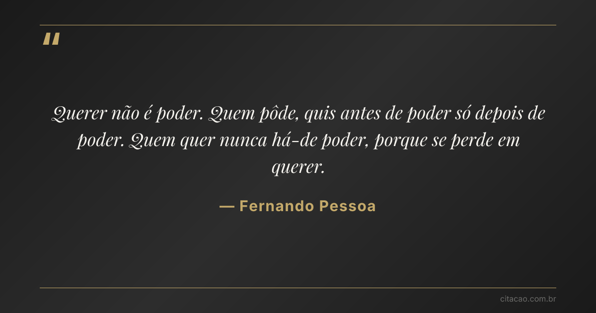 Citação de Fernando Pessoa