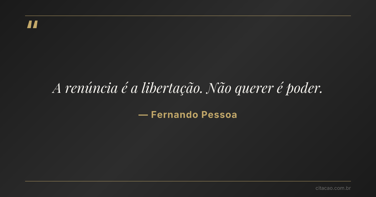 Citação de Fernando Pessoa
