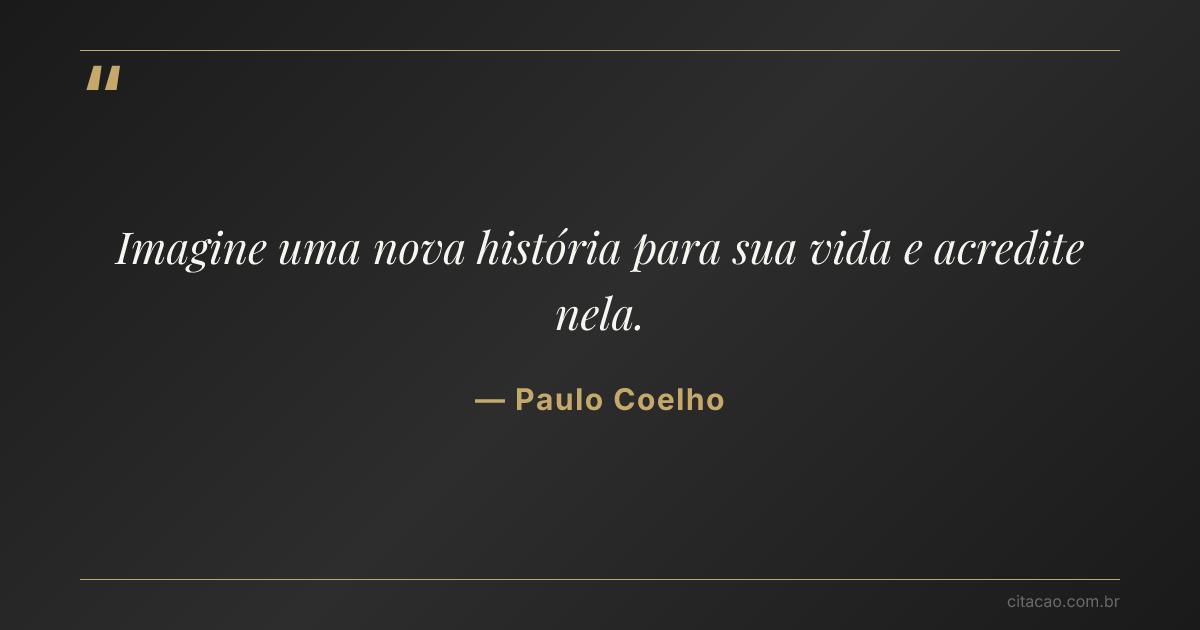 Citação de Paulo Coelho