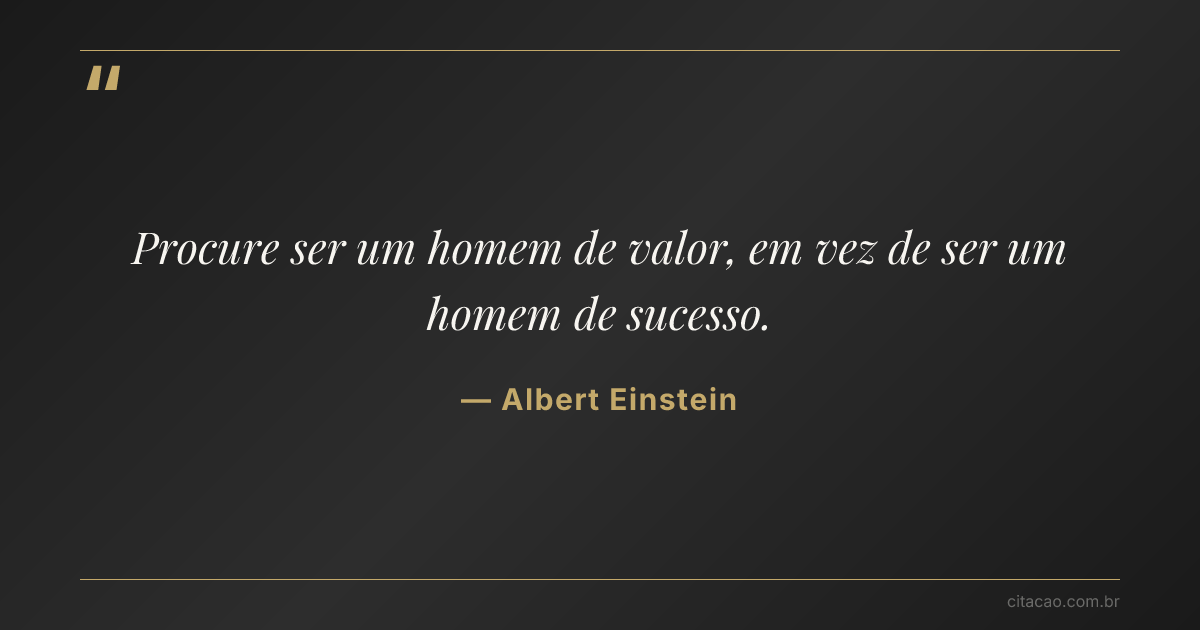 Citação de Albert Einstein