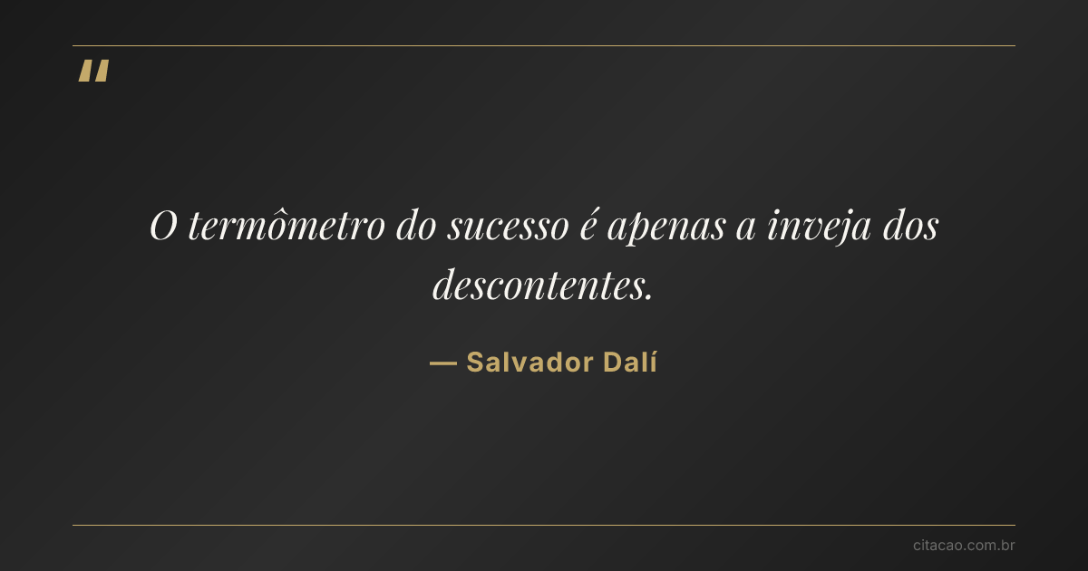 Citação de Salvador Dalí