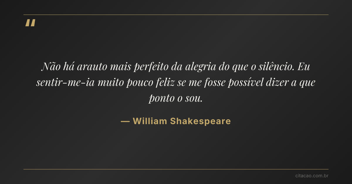Citação de William Shakespeare