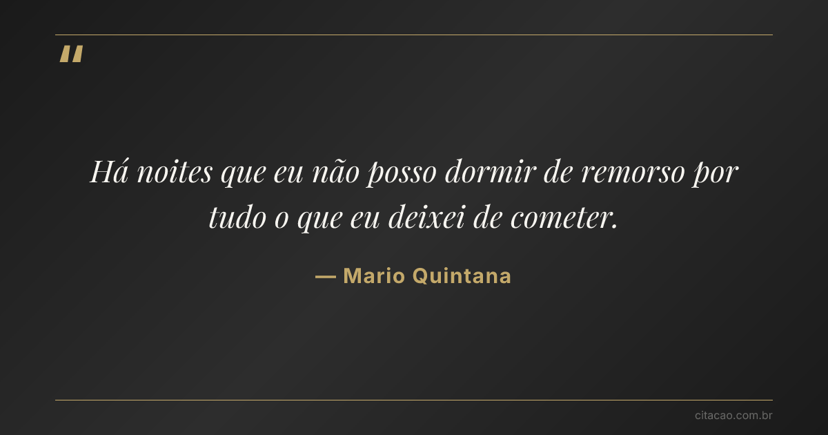 Citação de Mario Quintana