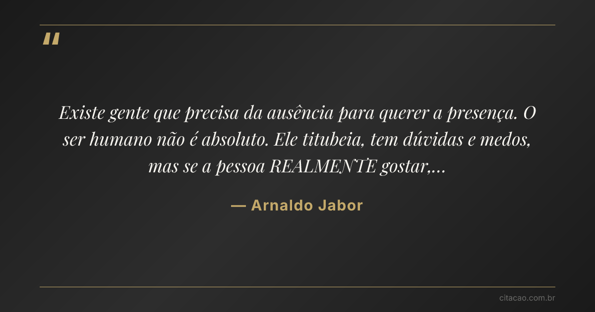 Citação de Arnaldo Jabor