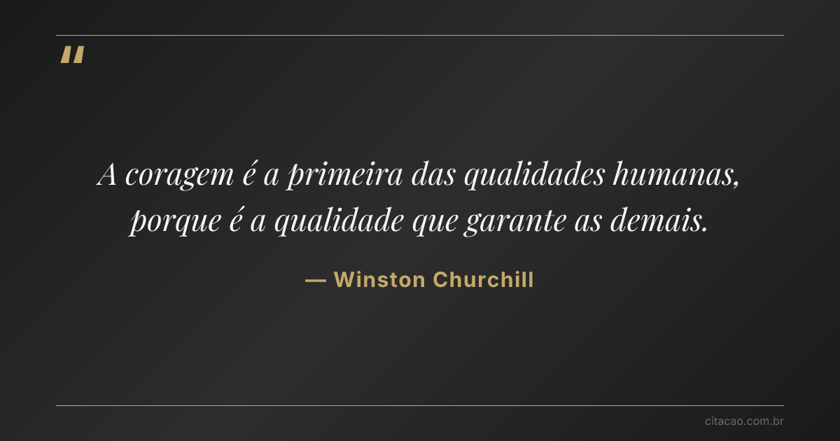 Citação de Winston Churchill