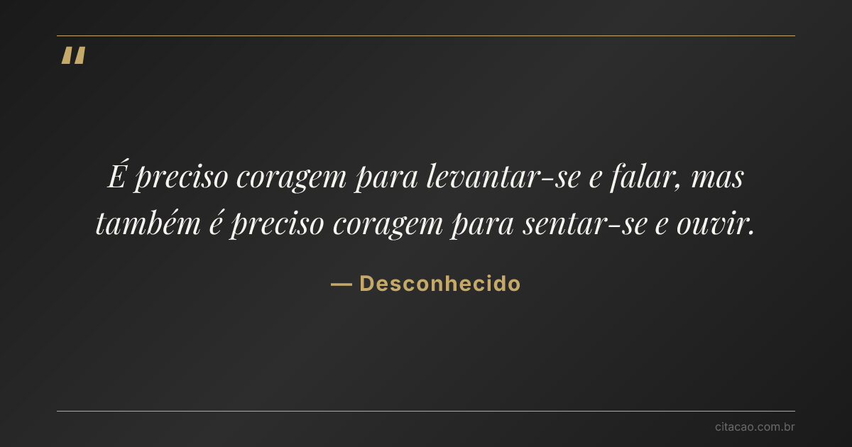 Citação de Desconhecido