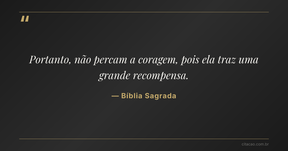 Citação de Bíblia Sagrada