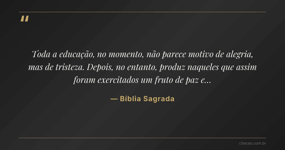 Citação de Bíblia Sagrada