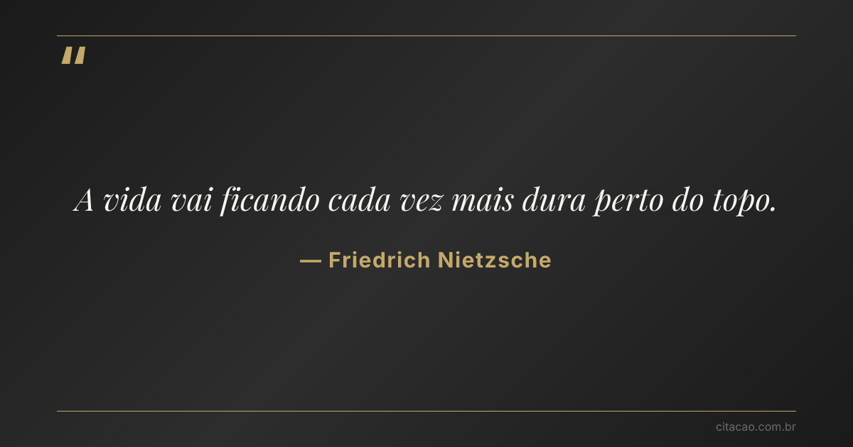 Citação de Friedrich Nietzsche