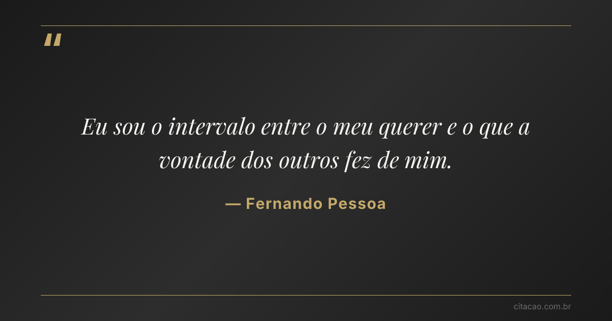 Citação de Fernando Pessoa