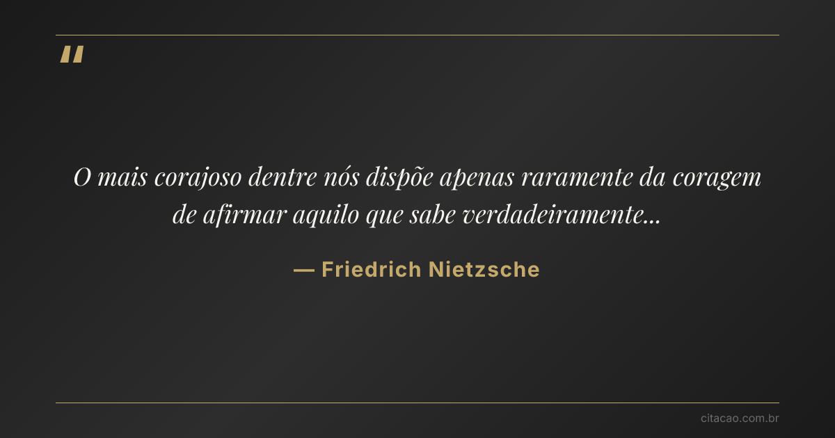 Citação de Friedrich Nietzsche
