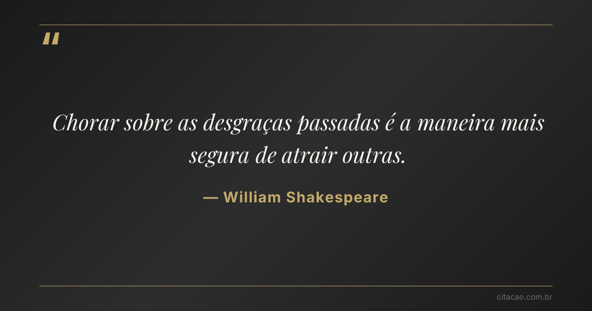 Citação de William Shakespeare