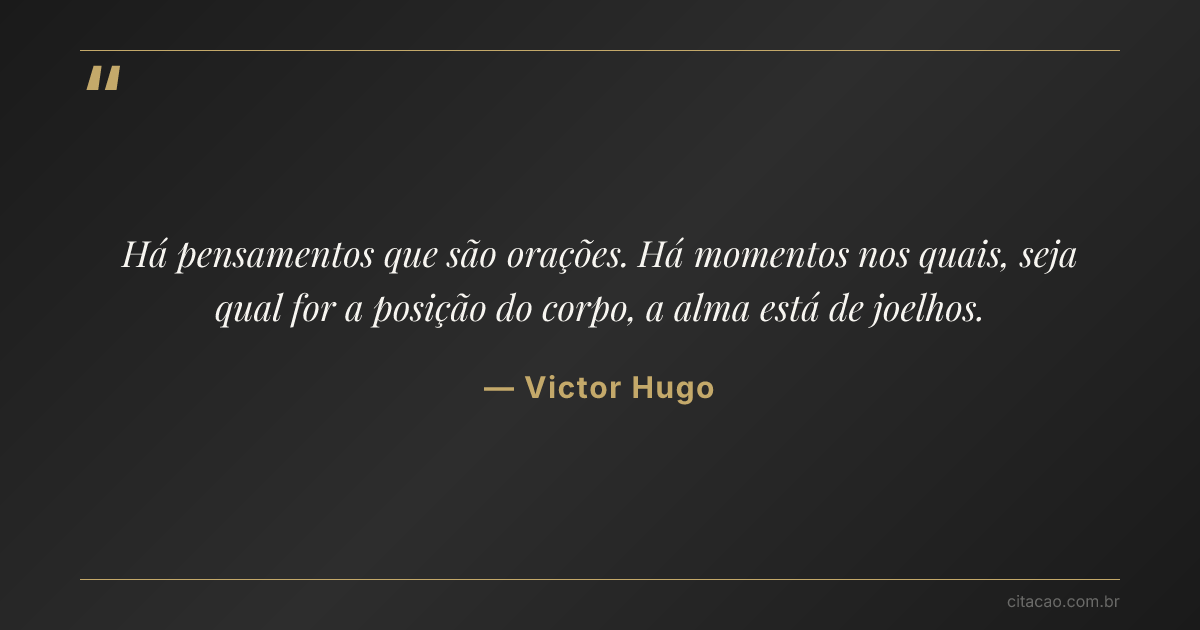 Citação de Victor Hugo