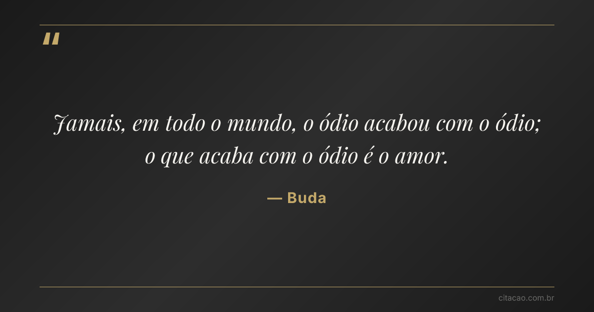 Citação de Buda