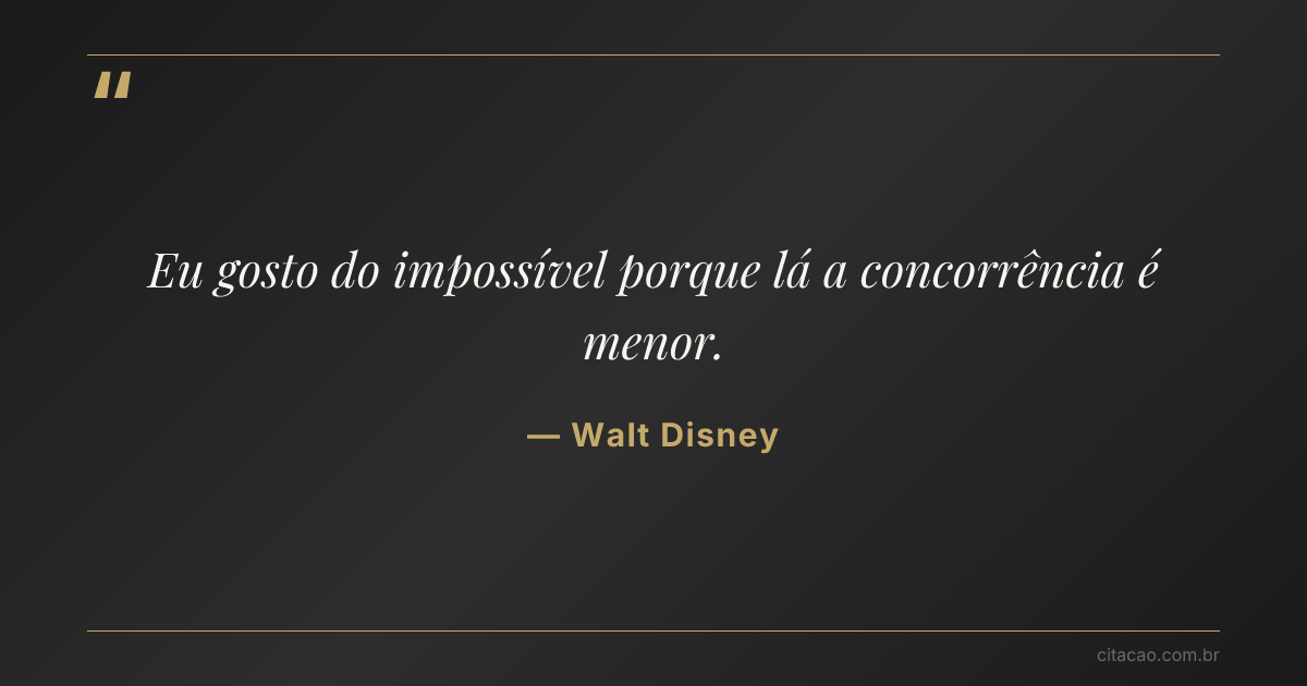 Citação de Walt Disney