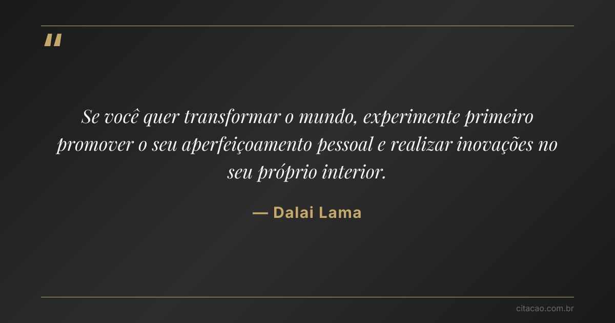 Citação de Dalai Lama