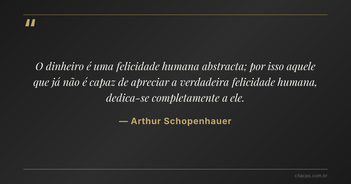 Citação de Arthur Schopenhauer