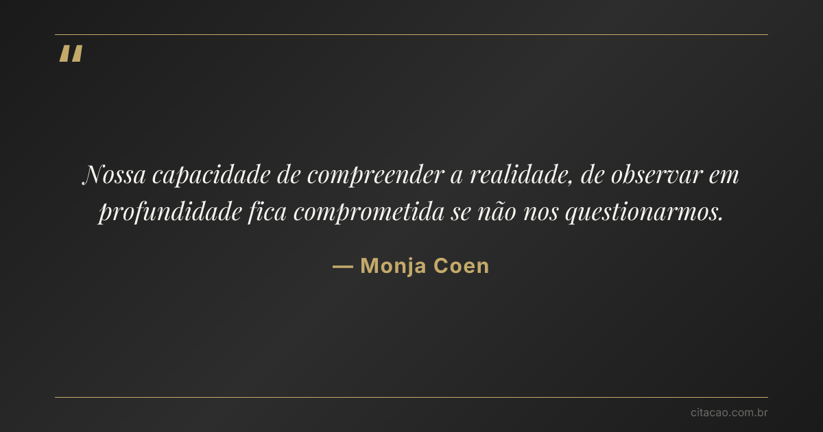 Citação de Monja Coen