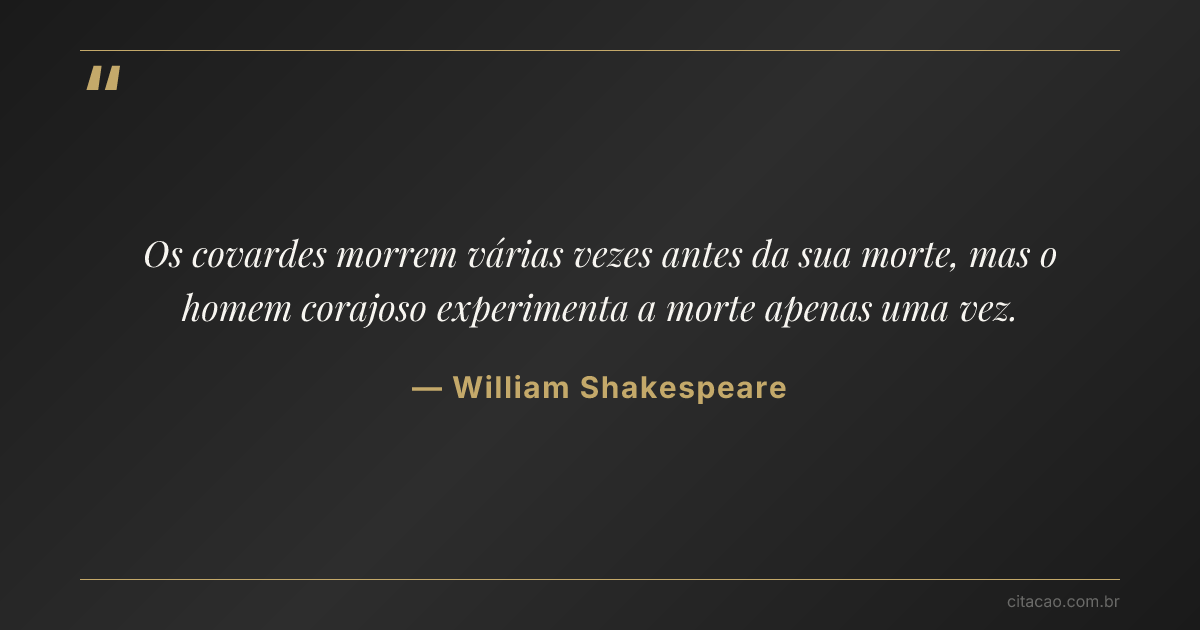 Citação de William Shakespeare
