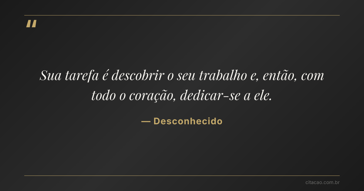 Citação de Desconhecido