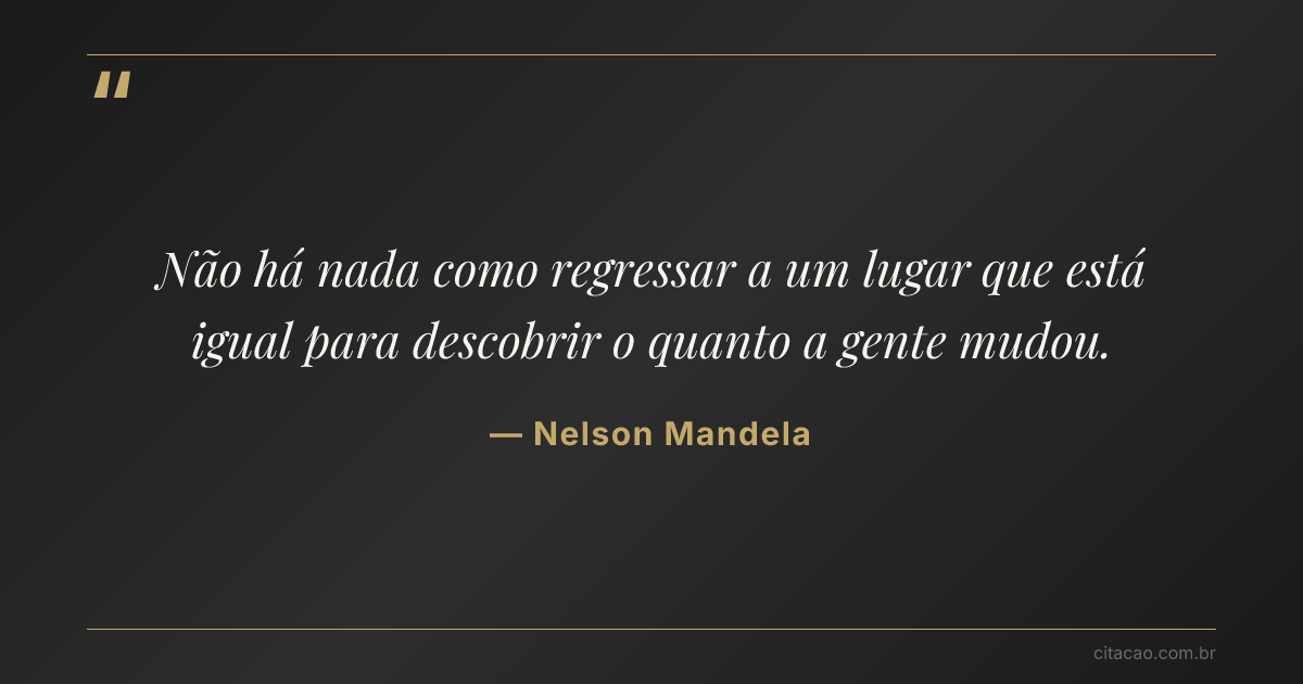 Citação de Nelson Mandela