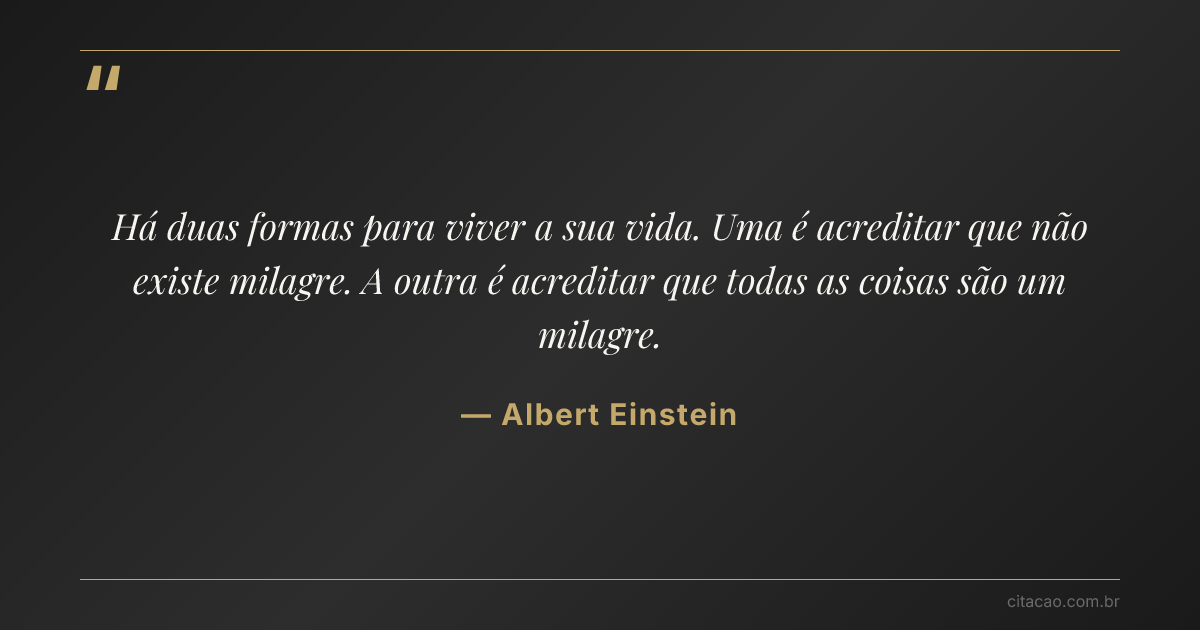 Citação de Albert Einstein